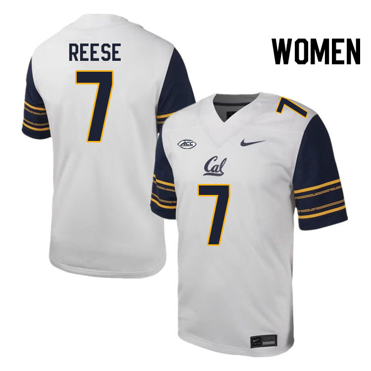 Women #7 David Reese California Golden Bears ACC Conference College Football Jerseys Stitched Sale-W